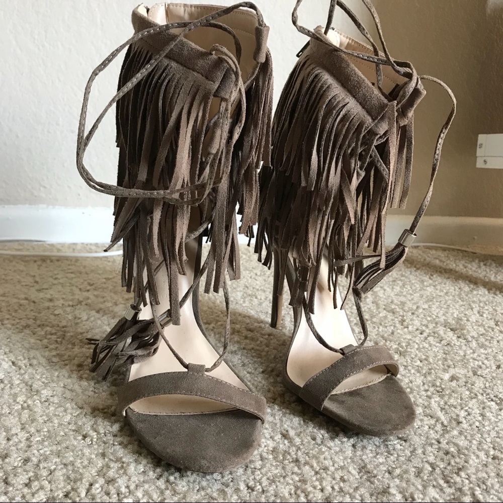 Fringe High Heels